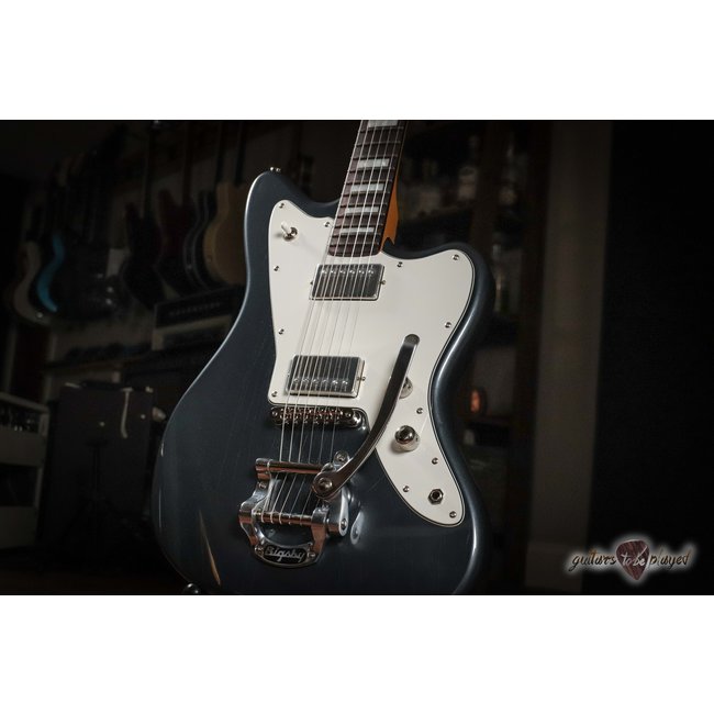 Fano JM6 Alt de Facto Lollar El Rayo Guitar w/ Bigsby – Charcoal Frost