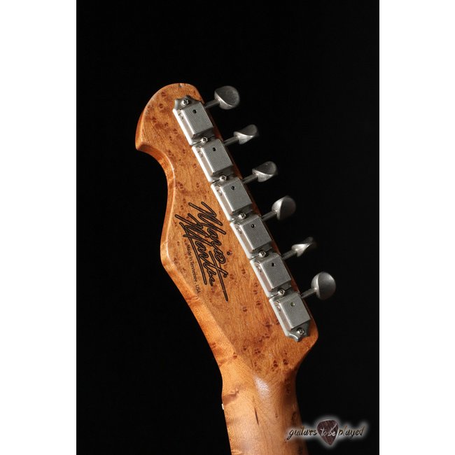 Mario Martin Guitars Lollar Novel Foil T-Style w/ Roasted Birdseye Neck – Black