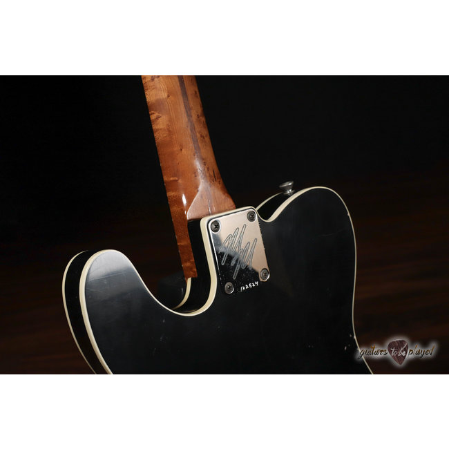 Mario Martin Guitars Lollar Novel Foil T-Style w/ Roasted Birdseye Neck – Black