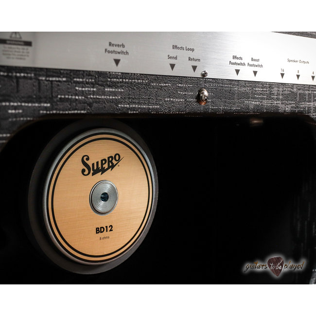 Supro 1932R Royale 35/50-Watt 1x12” Tube Combo Amp – Black Scandia