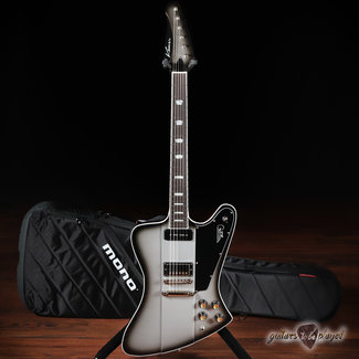 Kauer Banshee Mahogany Guitar w/ Wolfetone P90 & Humbucker – Silverburst