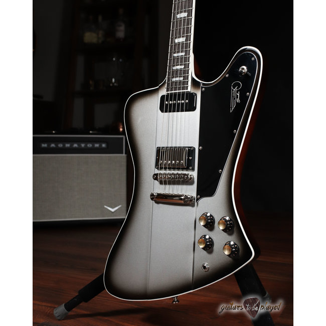 Kauer Banshee Mahogany Guitar w/ Wolfetone P90 & Humbucker – Silverburst