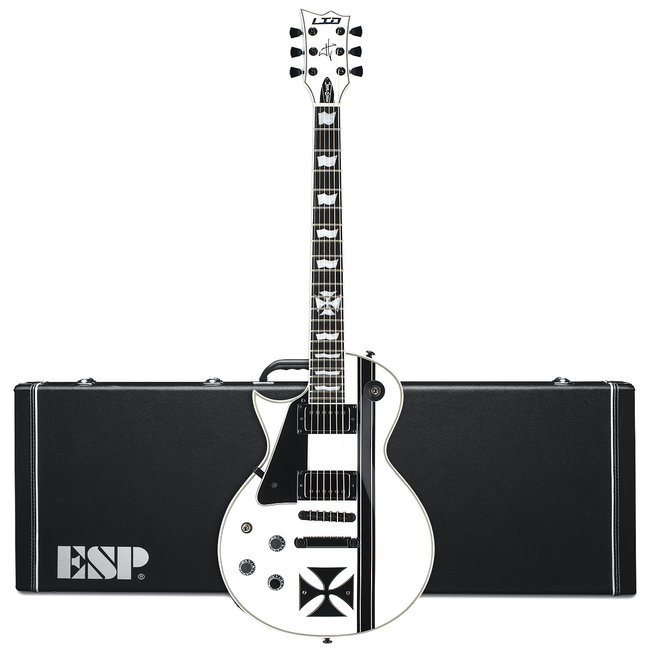 Esp Ltd Iron Cross Lh James Hetfield Left Handed Guitar Snow White Guitars To Be Played