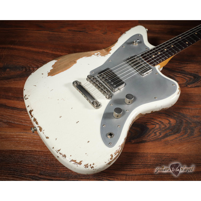 Fano JM6 Oltre Lollar Imperial Humbucker Guitar w/ Gigbag – Olympic White