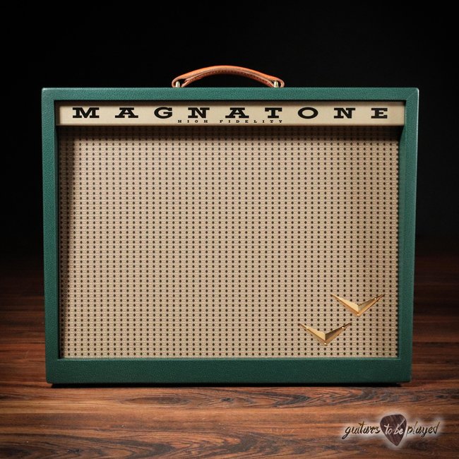 Magnatone Panoramic Stereo 12+12W Vibrato 2x10” Combo Amp – Dark Green