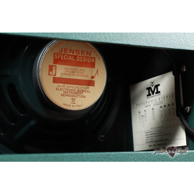 Magnatone Panoramic Stereo 12+12W Vibrato 2x10” Combo Amp – Dark Green