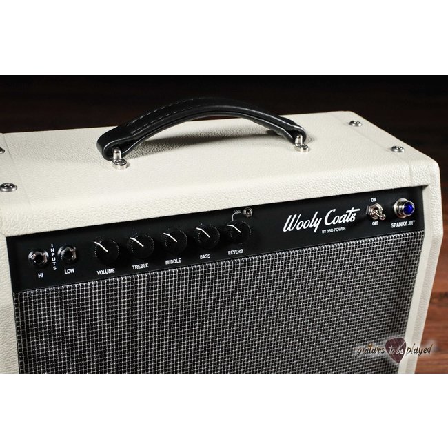 3rd Power Wooly Coats Spanky Jr. 6VEL 5W 1x10" Combo Amp - Ivory w/ Silver Grill