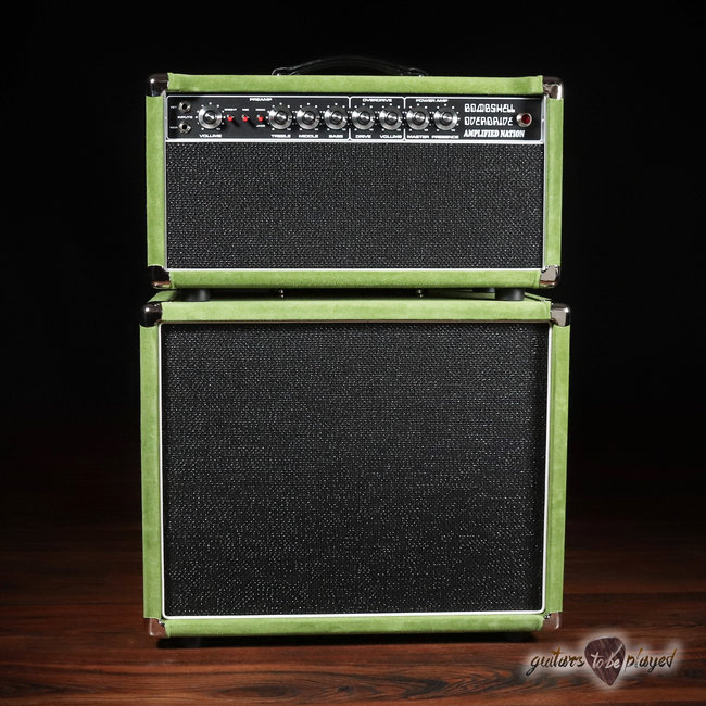Amplified Nation Bombshell Overdrive 22W Head & 112 Cab – Angry Phrogg Suede