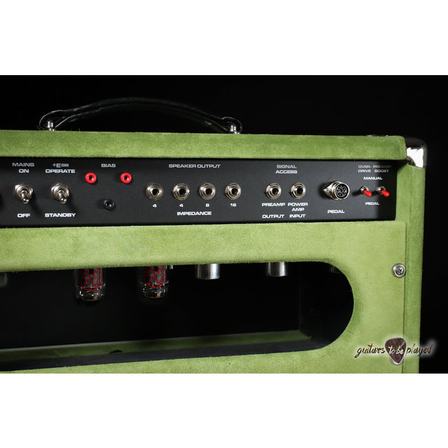 Amplified Nation Bombshell Overdrive 22W Head & 112 Cab – Angry Phrogg Suede