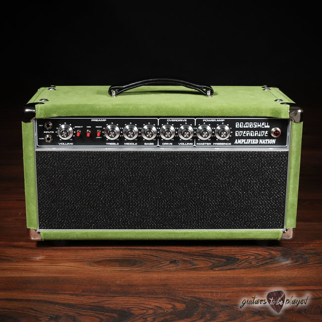 Amplified Nation Bombshell Overdrive 22W Head & 112 Cab – Angry Phrogg Suede