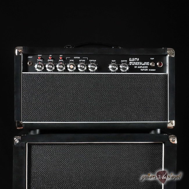 Amplified Nation Dirty Wonderland 50W Head & 212 Vertical Cab – Black Suede
