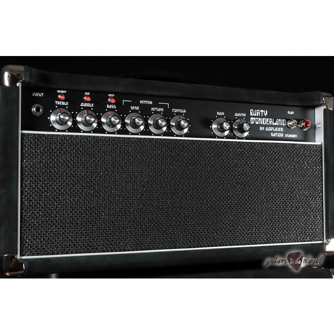 Amplified Nation Dirty Wonderland 50W Head & 212 Vertical Cab – Black Suede