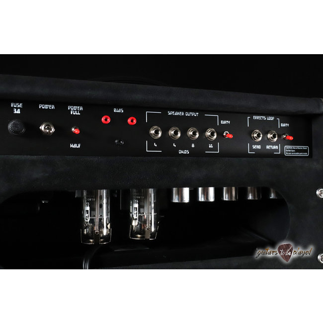 Amplified Nation Dirty Wonderland 50W Head & 212 Vertical Cab – Black Suede