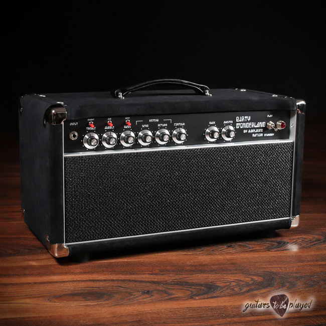 Amplified Nation Dirty Wonderland 50W Head & 212 Vertical Cab – Black Suede