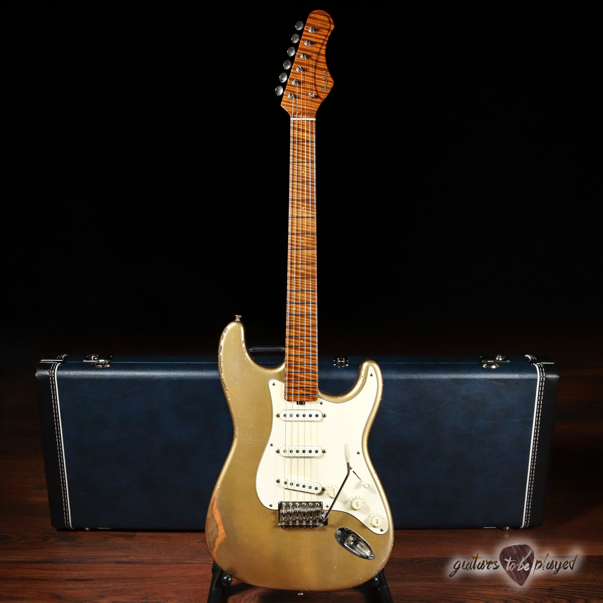 Shabat Lynx Alder S-Style w/ Roasted Flame Maple Neck