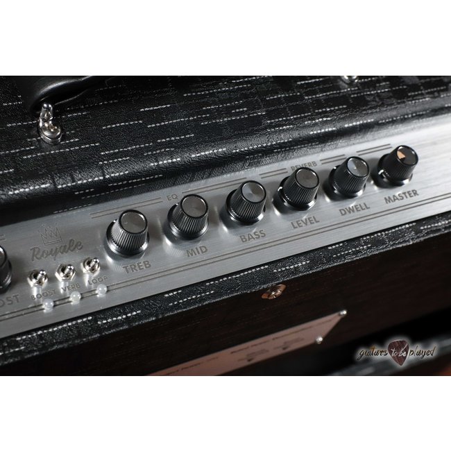 Supro 1933R Royale 35/50-Watt 2x12” Tube Combo Amp – Black Scandia