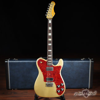 Shabat Guitars Shabat Lion Deluxe T-Style w/ Lollar El Rayo Humbuckers – Shoreline Gold