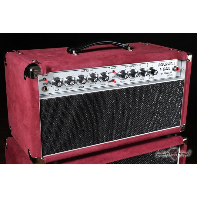 Amplified Nation Ampliphonix & Gain 50W Head & 112 Cab – Maroon Suede