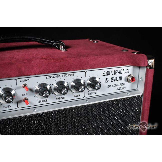 Amplified Nation Ampliphonix & Gain 50W Head & 112 Cab – Maroon Suede
