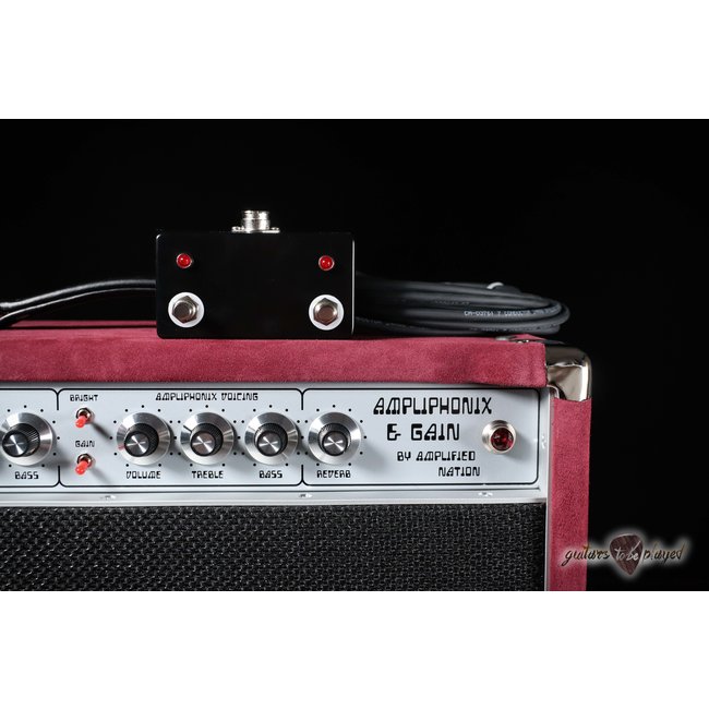 Amplified Nation Ampliphonix & Gain 50W Head & 112 Cab – Maroon Suede