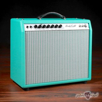 3rd Power Amplification 3rd Power Wooly Coats Spanky MKII+ 20W 1x12” Combo Amp – Teal w/ Turquoise Grill