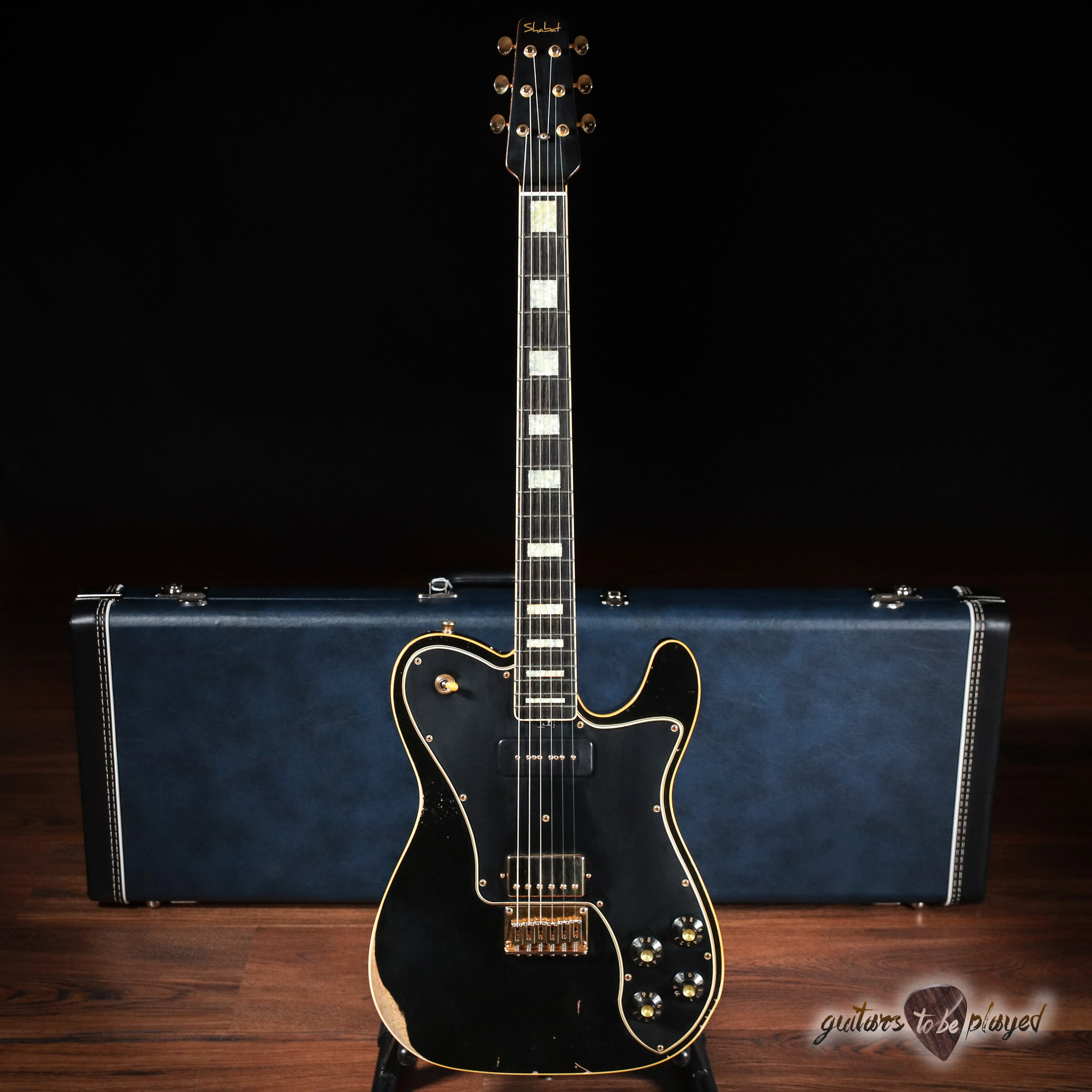 Shabat Lion Deluxe Mahogany Guitar w/ Lollar P-90 & Imperial