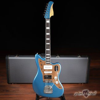 Shelton Electric Instruments Shelton GalaxyFlite Super III w/ Fralin JM, Jag & Widerange – Lake Placid Blue