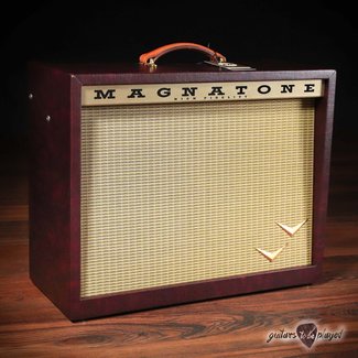Magnatone Amplification Magnatone Panoramic Stereo 12+12W Vibrato 2x10” Combo Amp – Wine Buggy Whip*