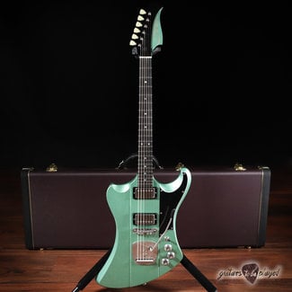 Shelton Electric Instruments Shelton Solar Arrow Mahogany Set Neck w/ Mastery & Lambertones – Inverness Green