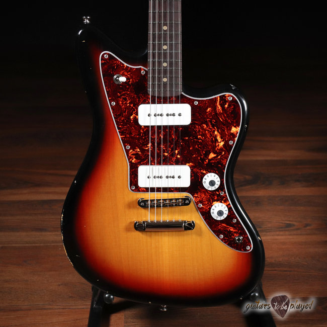 Fano JM6 Oltre P-90 Electric Guitar w/ Gigbag – 3-Tone Sunburst