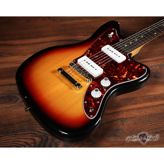 Fano JM6 Oltre P-90 Electric Guitar w/ Gigbag – 3-Tone Sunburst