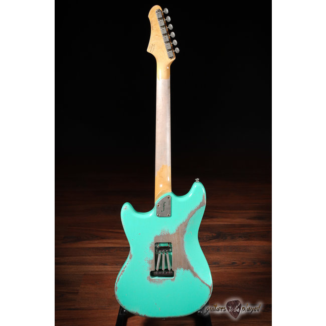 Fano MG6 Oltre Maple Fretboard Humbucker Guitar w/ Gigbag – Seafoam Green