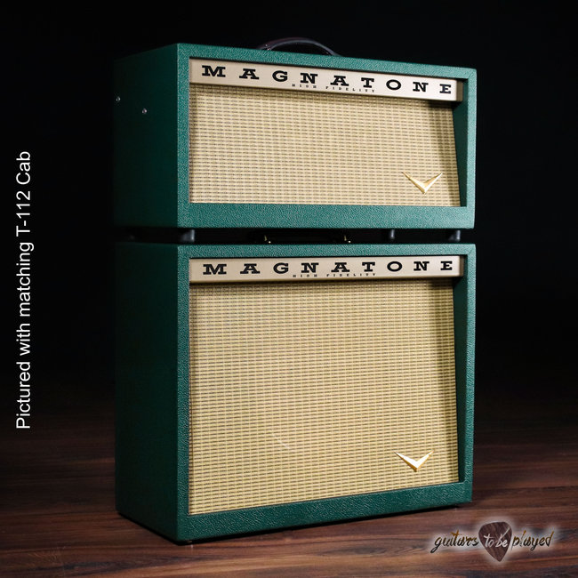 Magnatone Twilighter 22W Reverb/Vibrato Tube Head w/ FTSW & Cover – Dark Green*