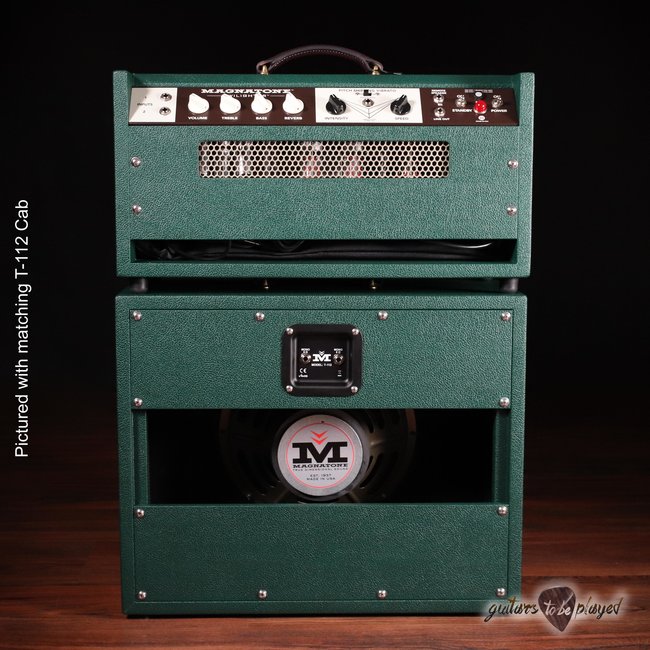 Magnatone Twilighter 22W Reverb/Vibrato Tube Head w/ FTSW & Cover – Dark Green*