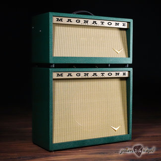 Magnatone Amplification Magnatone Twilighter 22W Reverb/Vibrato Head & 1x12” Extension Cab – Dark Green*