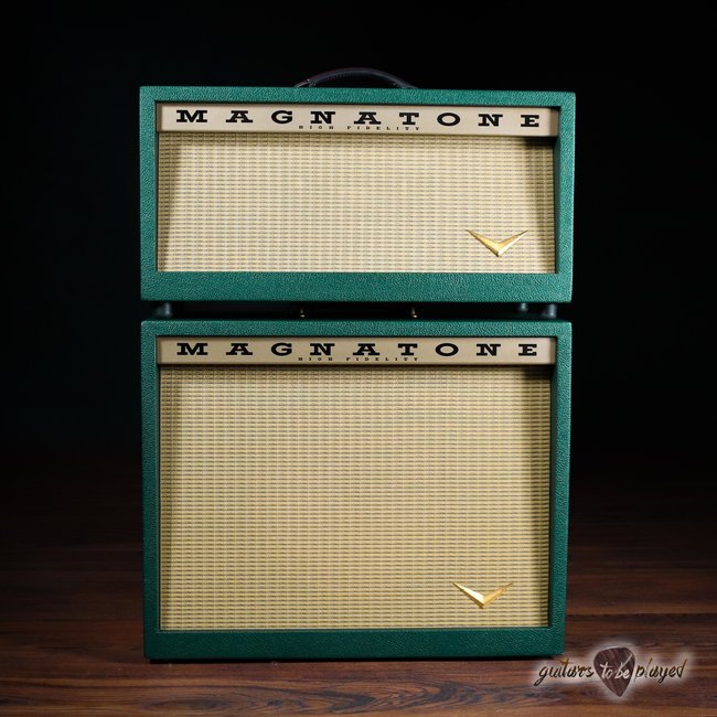 Magnatone Twilighter 22W Reverb/Vibrato Head & 1x12” Extension Cab – Dark Green*