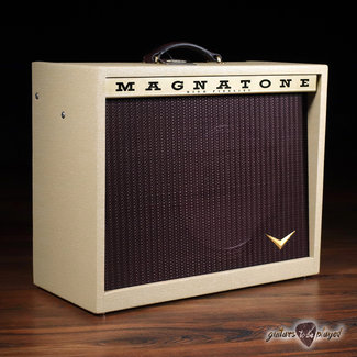Magnatone Amplification Magnatone Twilighter 22W Reverb/Vibrato 1x12” Combo Amp – Blonde w/ Oxblood