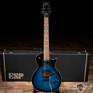 ESP LTD ESP LTD AS-1FR FM Alex Skolnick Floyd Rose Guitar w/ Case – Black Aqua Sunburst
