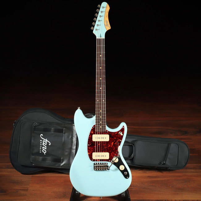 ギター fano guitars / Omnis MG6 - Sonic Blue Fano MG6 Oltre Maple Neck P-90 Guitar w/ Gigbag – Sonic Blue