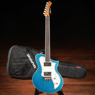 Kauer Kauer Korona Roasted Pine w/ Roasted Maple Neck & Lollar Regals – Sky Blue Flake