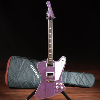 Kauer Banshee Deluxe w/ Maple Cap & Wolfetone Humbuckers – Amethyst Purple Flake