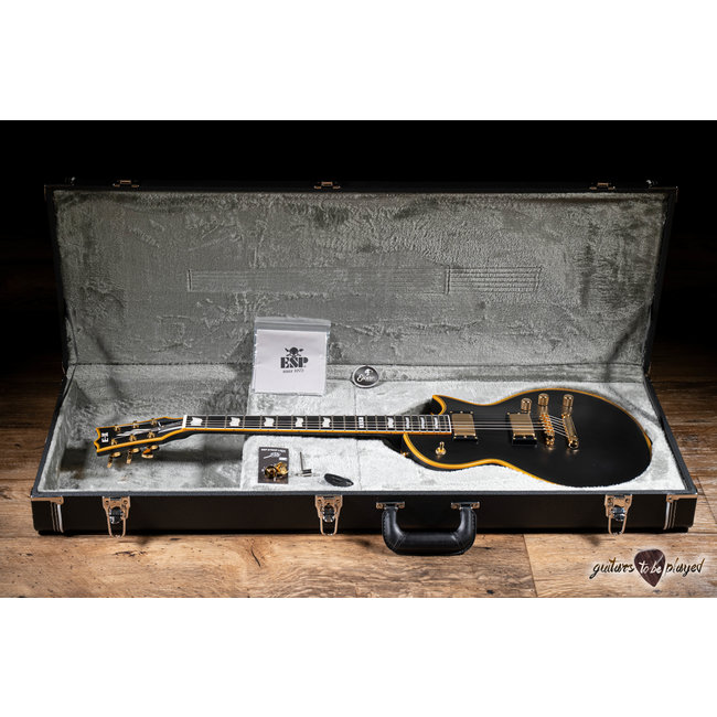 ESP E-II Eclipse DB EMG Electric Guitar w/ Case – Vintage Black