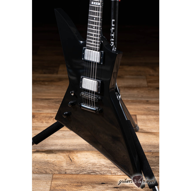 ESP E-II EX NT Left-Handed EMG Electric Guitar w/ Case – Black