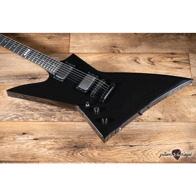 ESP E-II EX NT Left-Handed EMG Electric Guitar w/ Case – Black