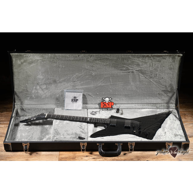 ESP E-II EX NT Left-Handed EMG Electric Guitar w/ Case – Black