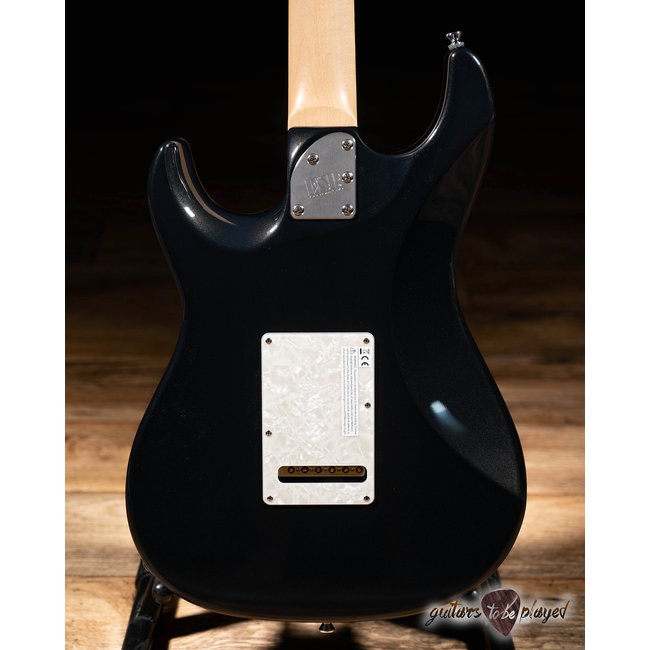 ESP Japan Original Snapper CTM Flamed Top Maple Neck Guitar – See Thru Black