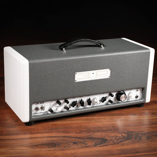 3rd Power Kitchen Sink 6VEL 40W Amp Head w/ Footswitch – Slate Bronco & White