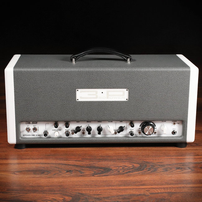 3rd Power Kitchen Sink 6VEL 40W Amp Head w/ Footswitch – Slate Bronco & White