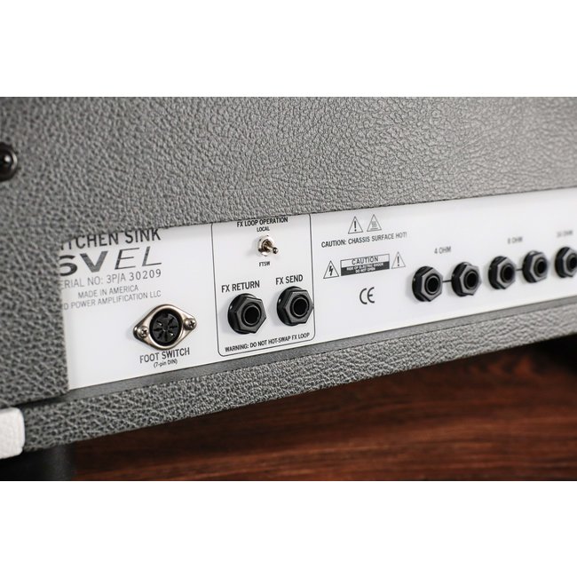 3rd Power Kitchen Sink 6VEL 40W Amp Head w/ Footswitch – Slate Bronco & White
