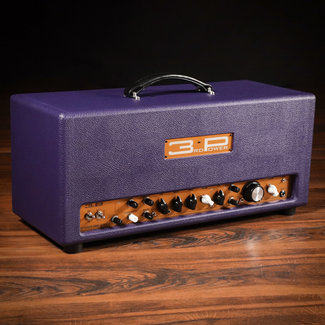 3rd Power Amplification 3rd Power Kitchen Sink 6VEL 40W Amp Head w/ Footswitch – Plum Levant & Gold
